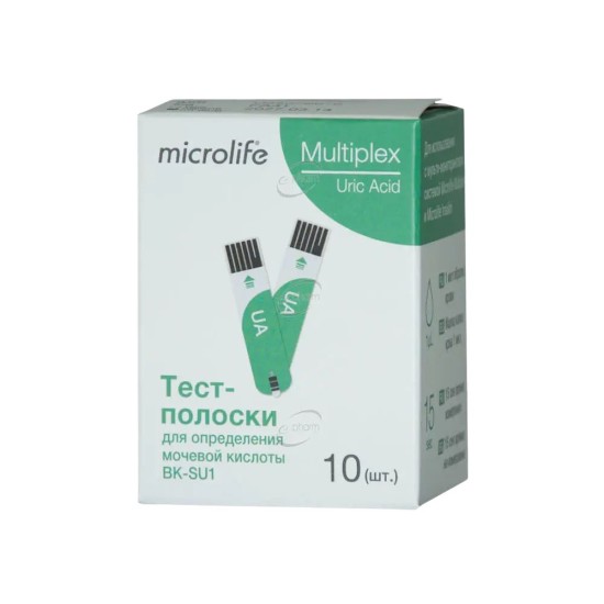 ТЕСТ ЛЕНТИ MICROLIFE MULTIPLEX ЗА ПИКОЧНА КИСЕЛИНА — 10 БРОЯ