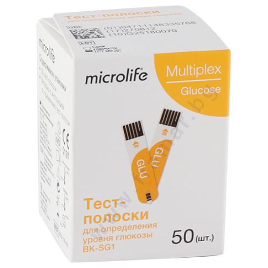 ТЕСТ ЛЕНТИ MICROLIFE MULTIPLEX ЗА ГЛЮКОЗА — 50 БРОЯ