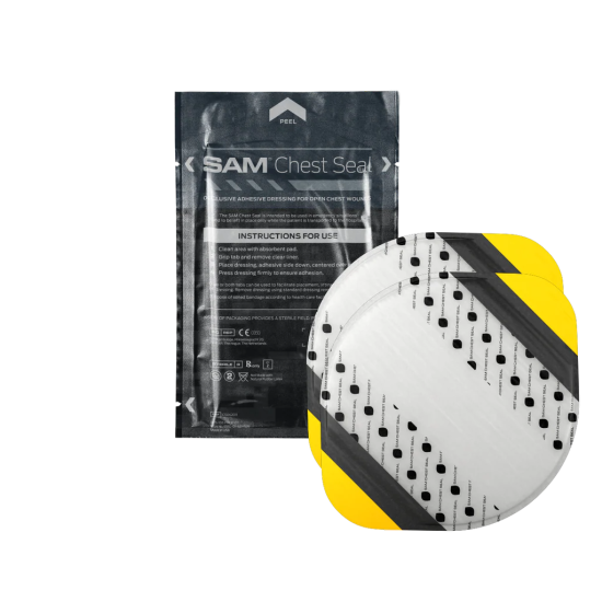 SAM CHEST SEALS Комплект оклузивни превръзки за гръдни рани (2 бр.)